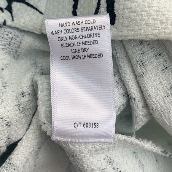 Just Taylor Black and White Abstract Rose Sleeveless Pocket Cocktail Dress Sz 10 - Picture 6 of 7